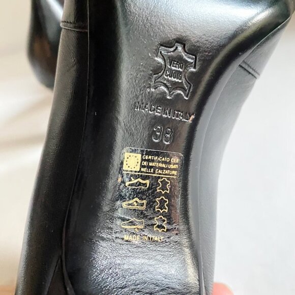 NEW Yosh Collection Black Leather Pur Pom Detail Retro Style Ankle Boot… - Picture 10 of 10